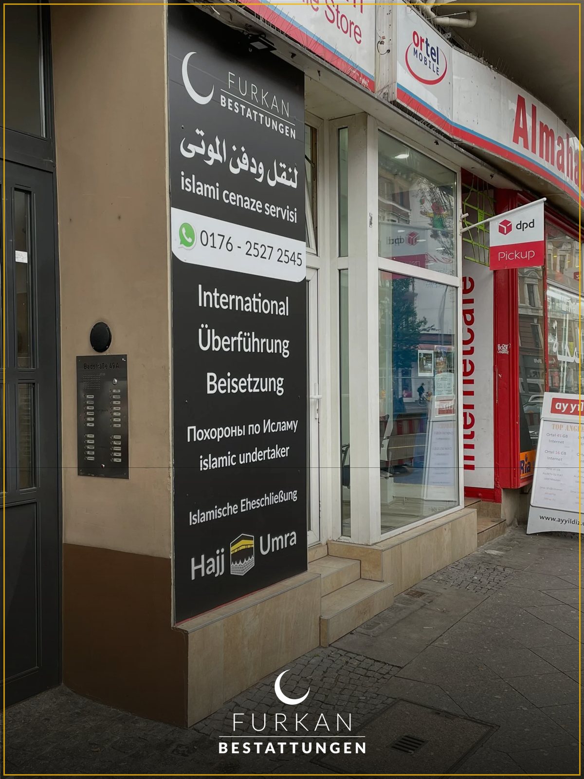 FURKAN Bestattungen – Bürozentrale in der Badstraße 49a, Berlin-Wedding
